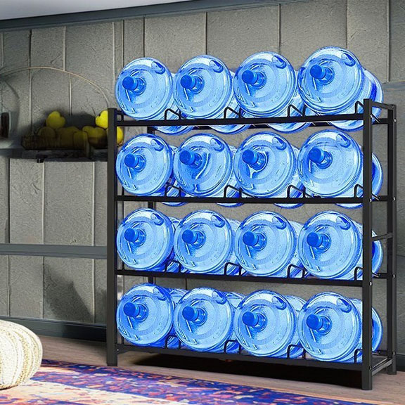 5 gal water jug storage rack