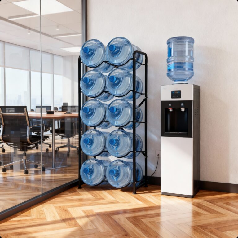 HomStora Storage Rack: The Perfect Office Water Management Solution