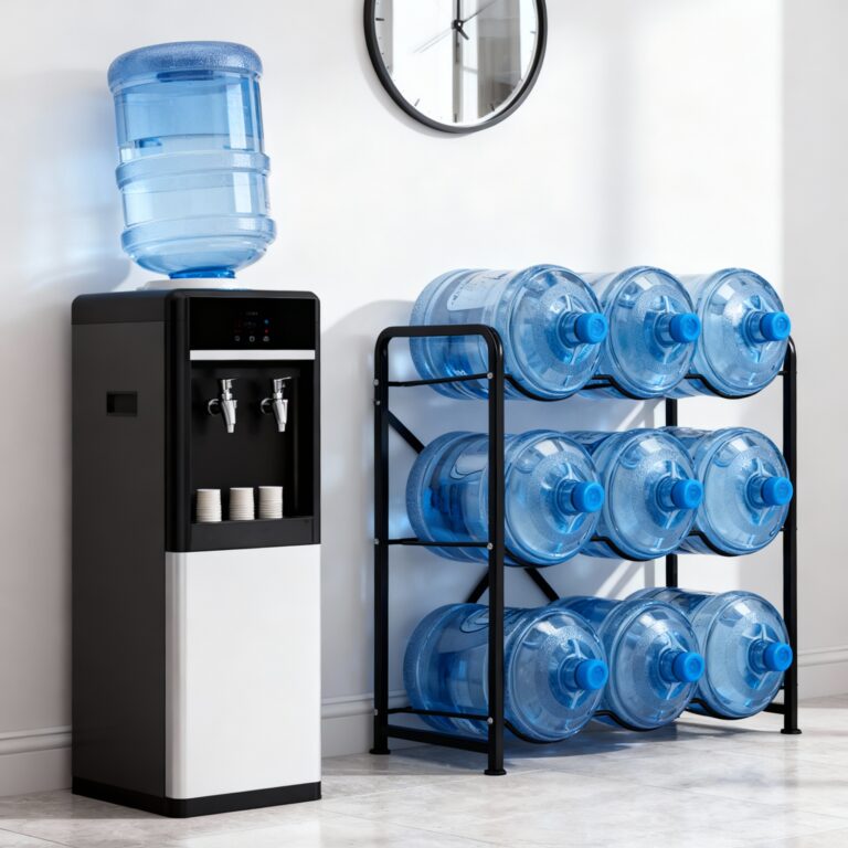 HomStora 5-Gallon Water Jug Storage Rack: Tame Garage Clutter in Minutes