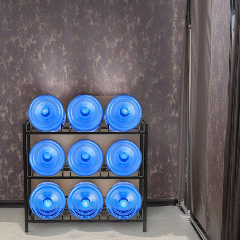 water bottle storage rack