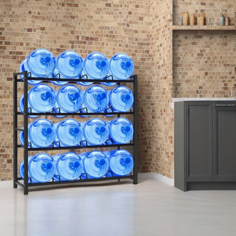 HomStora 5-Gallon Water Jug Rack: The Ultimate Water Storage Solution for Construction Sites