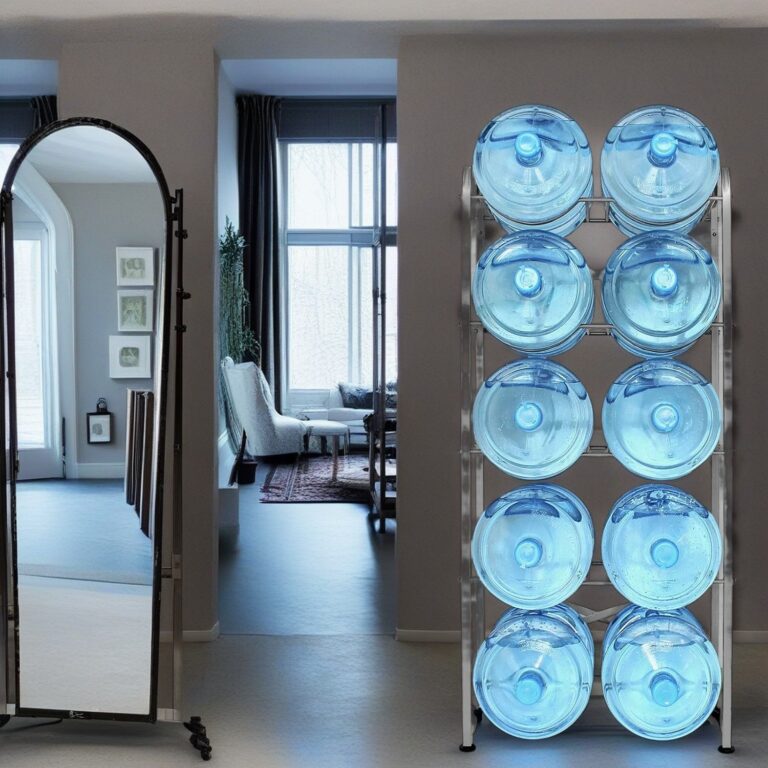 Space Organization Hack: The Many Uses of a 5-Gallon Water Jug Rack