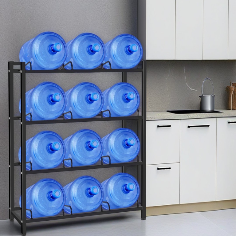 HomStora 5-Gallon Water Jug Rack: Safe & Senior-Friendly Water Storage for Nursing Homes