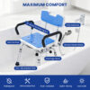 Deluxe Swivel Shower Chair with Arms & Back