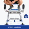Deluxe Swivel Shower Chair with Arms & Back