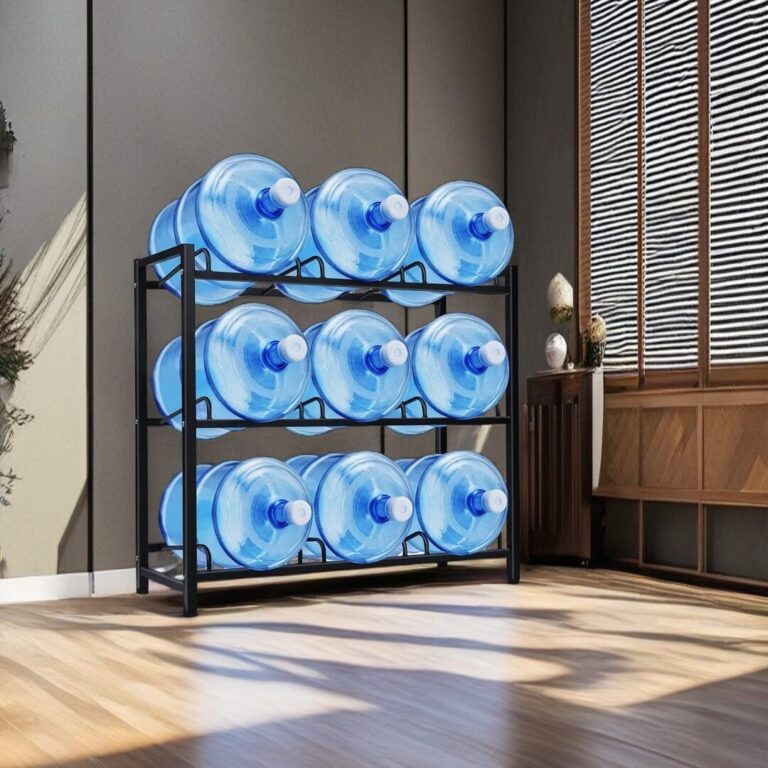 HomStora 5-Gallon Water Bottle Rack: Elevate Your Kitchen Organization