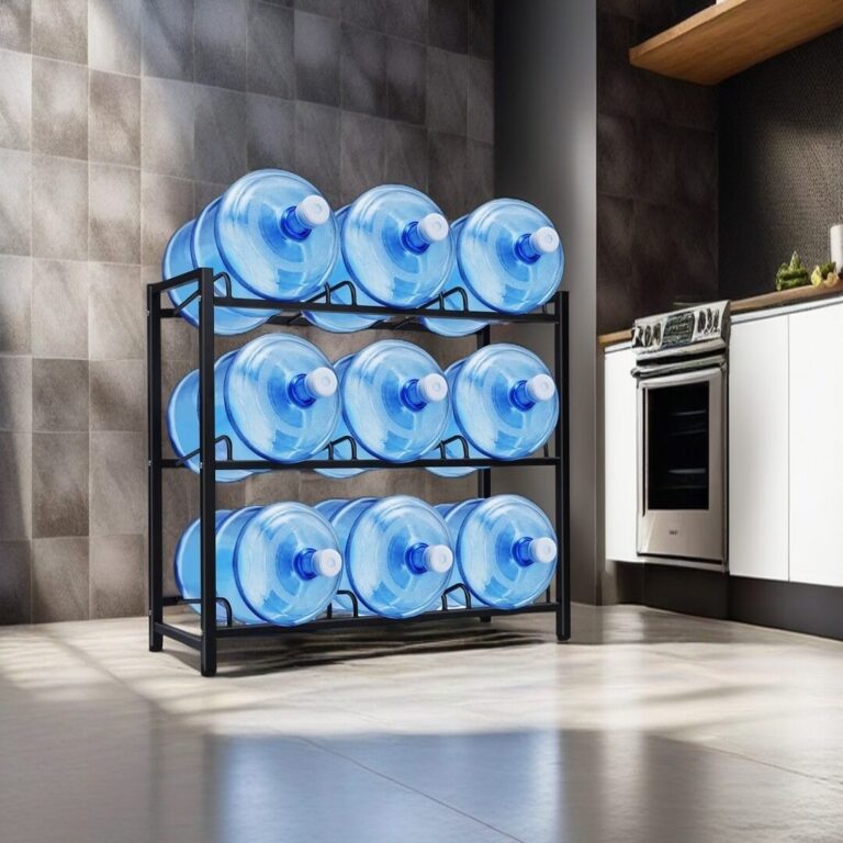 HomStora 5-Gallon Water Bottle Rack: Build a Safe Emergency Water Storage System for California Homes