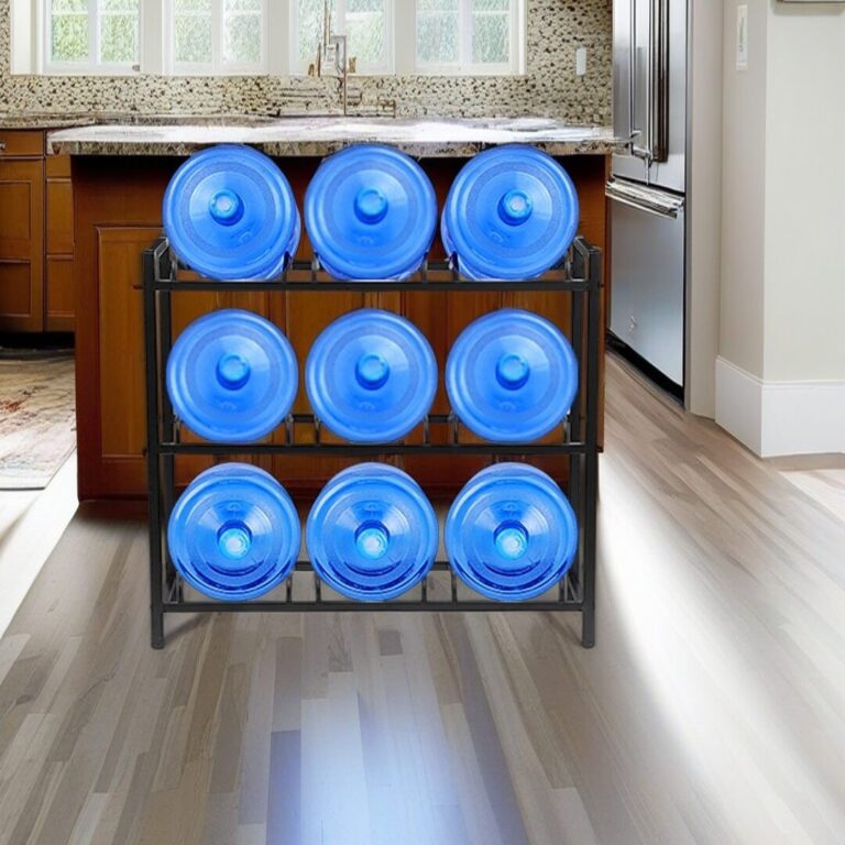 HomStora 5-Gallon Water Bottle Storage Rack: Maximize Your Home Space
