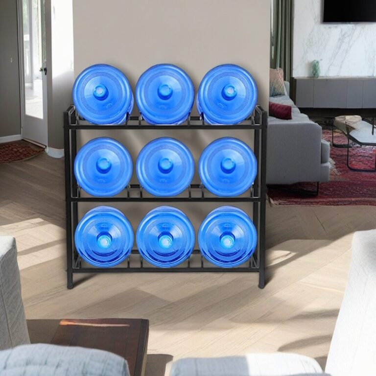 HomStora 5-Gallon Water Bottle Rack: Tidy Up Your Backyard This Summer