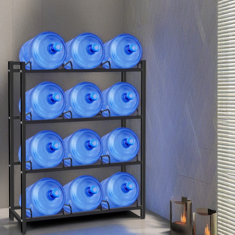 HomStora 5 Gallon Water Bottle Storage Rack: Big Utility for Small Urban Spaces