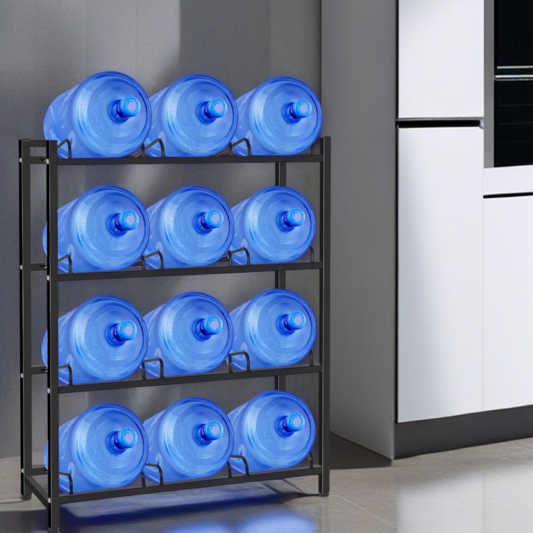 HomStora 5-Gallon Water Bottle Rack: Transform Your Cluttered Garage