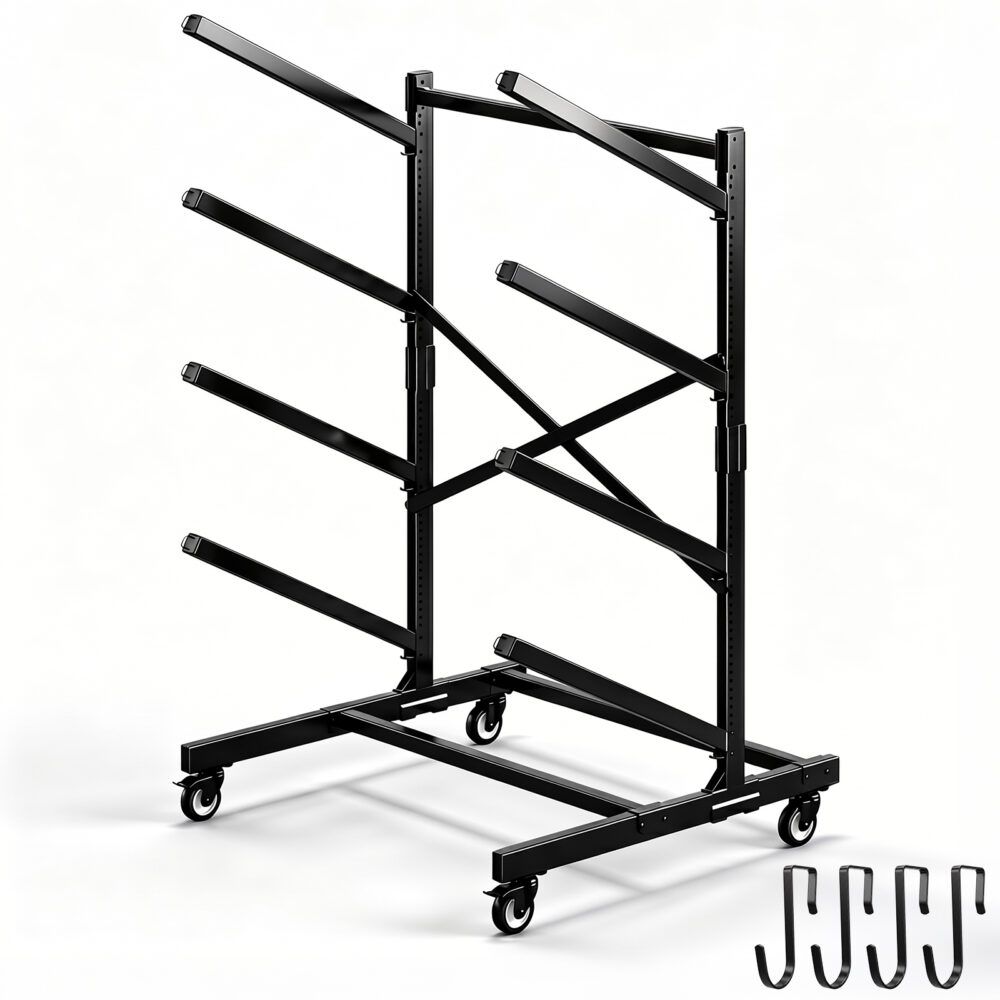 Kayak Storage Rack with Wheels