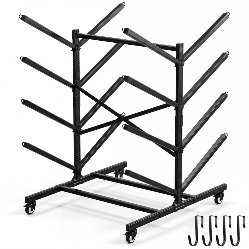 Kayak Storage Rack with Wheels