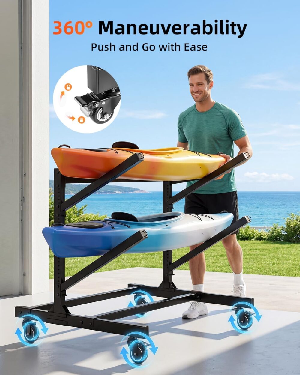 storage rack for 4 kayaks / 8 kayaks