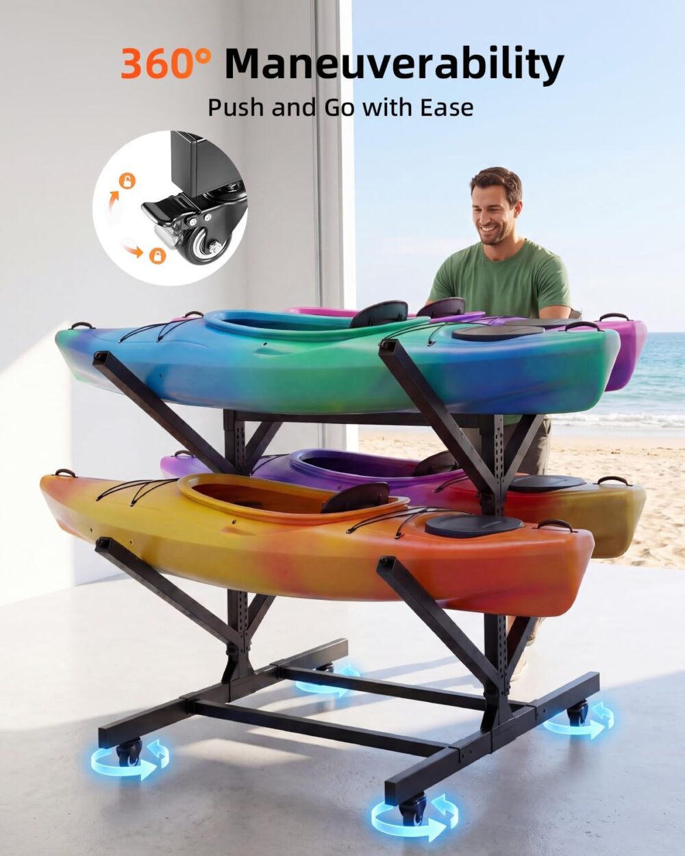 storage rack for 4 kayaks / 8 kayaks