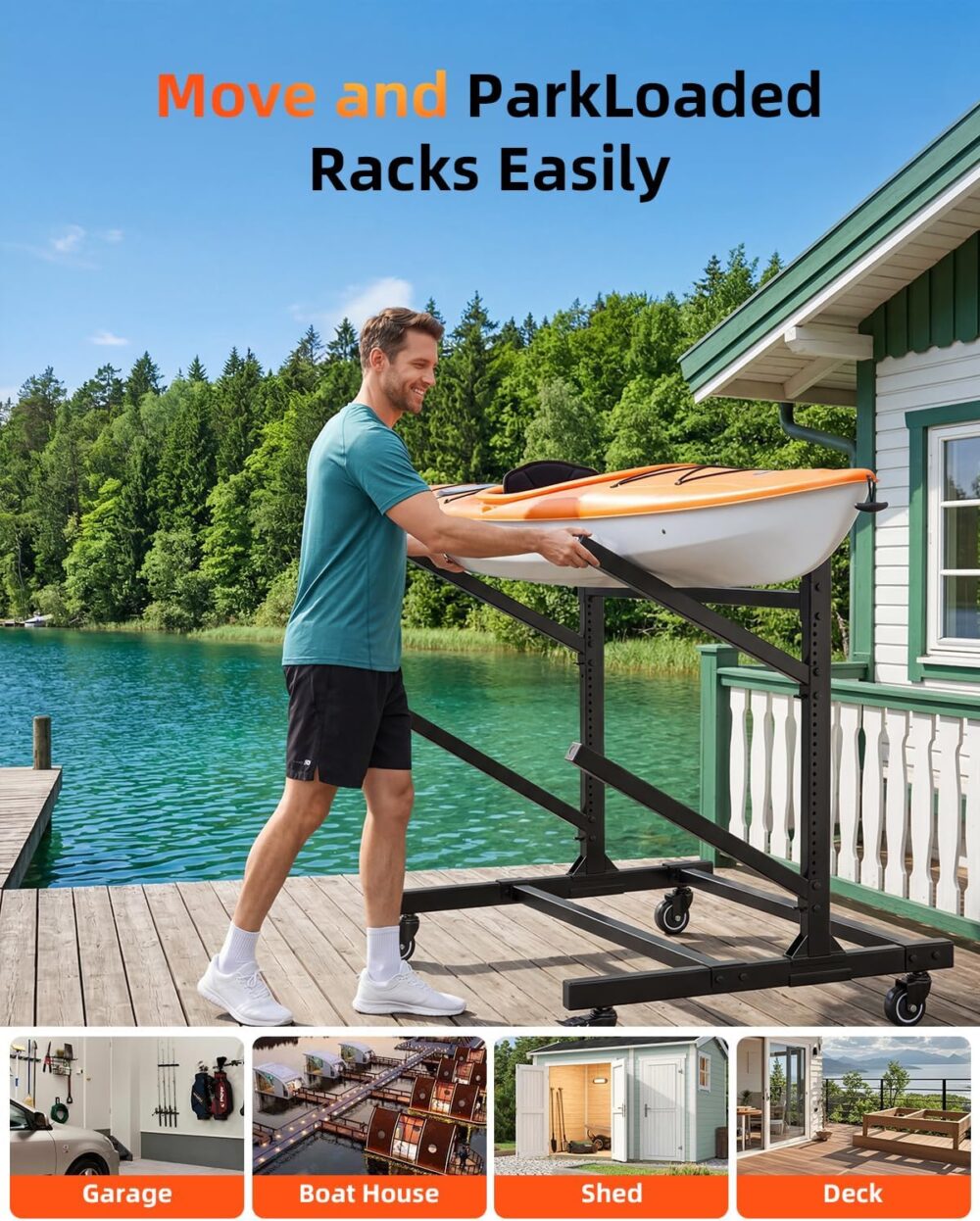 space saving kayak storage